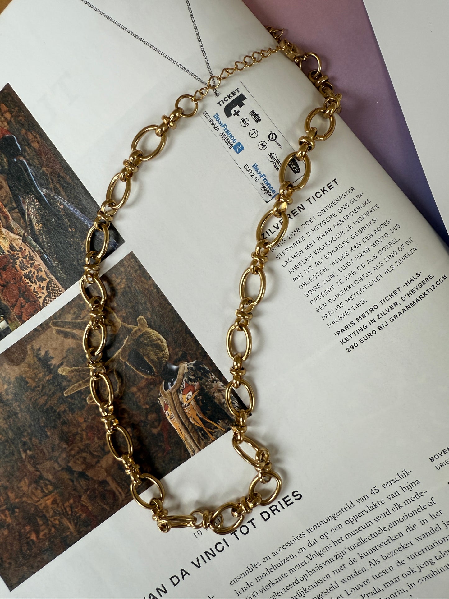 Necklace Clodi / STAINLESS steel/ 40CM