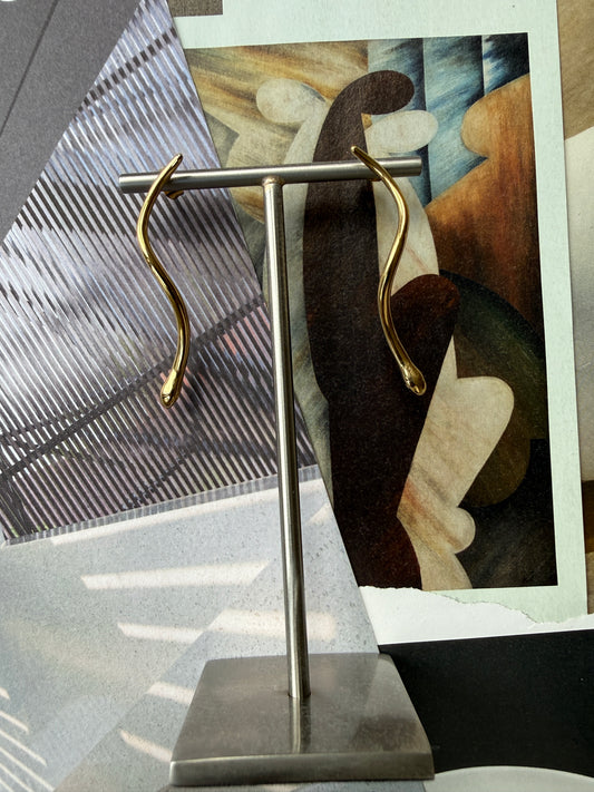 EARRINGS LEMS / STAINLESS STEEL EARRINGS / 5CM