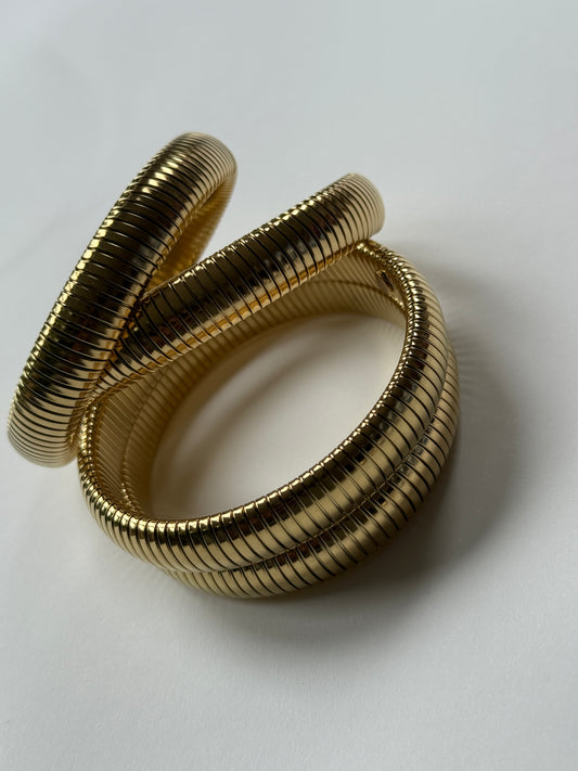 Bracelet Gary large / Stainless Steel / Yellow or Silver Color / price per piece