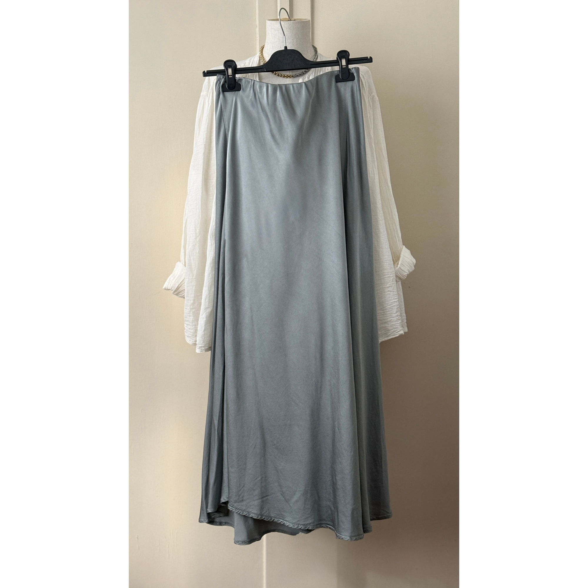 SKIRT / ONE SIZE (34-40) / MINTY GREEN / LENGTH 90CM