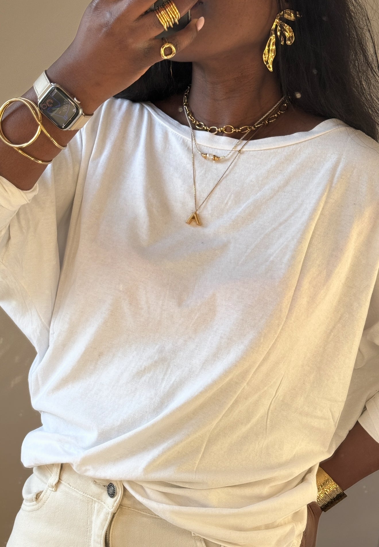 Stainless Steel  Earrings Diyo color Gold