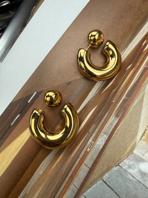 Bubble Earrings, Stainless Steel, Sold/Price per Pair