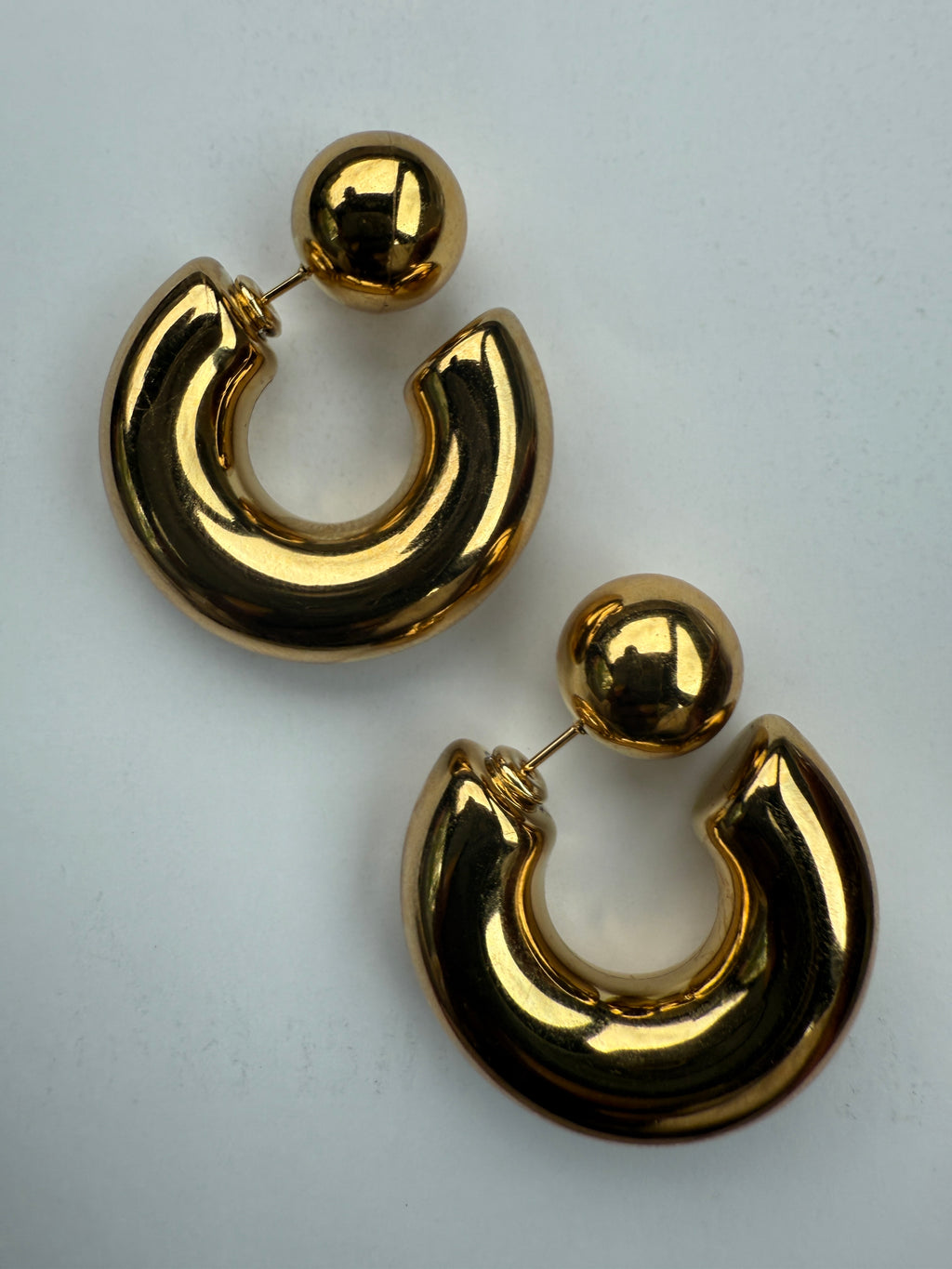 Bubble Earrings, Stainless Steel, Sold/Price per Pair