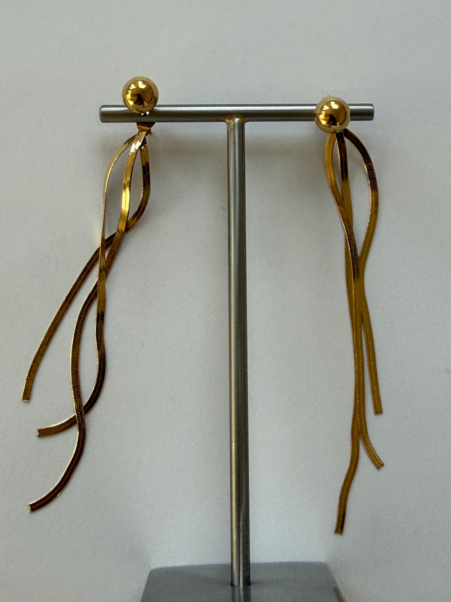 EARRINGS LONGÍ / STAINLESS STEEL / 5CM