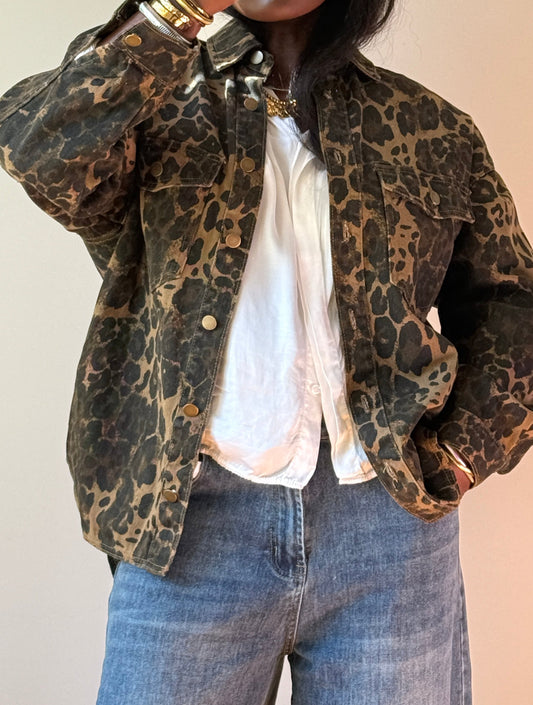 Leopard print Jacket,  New with Tags