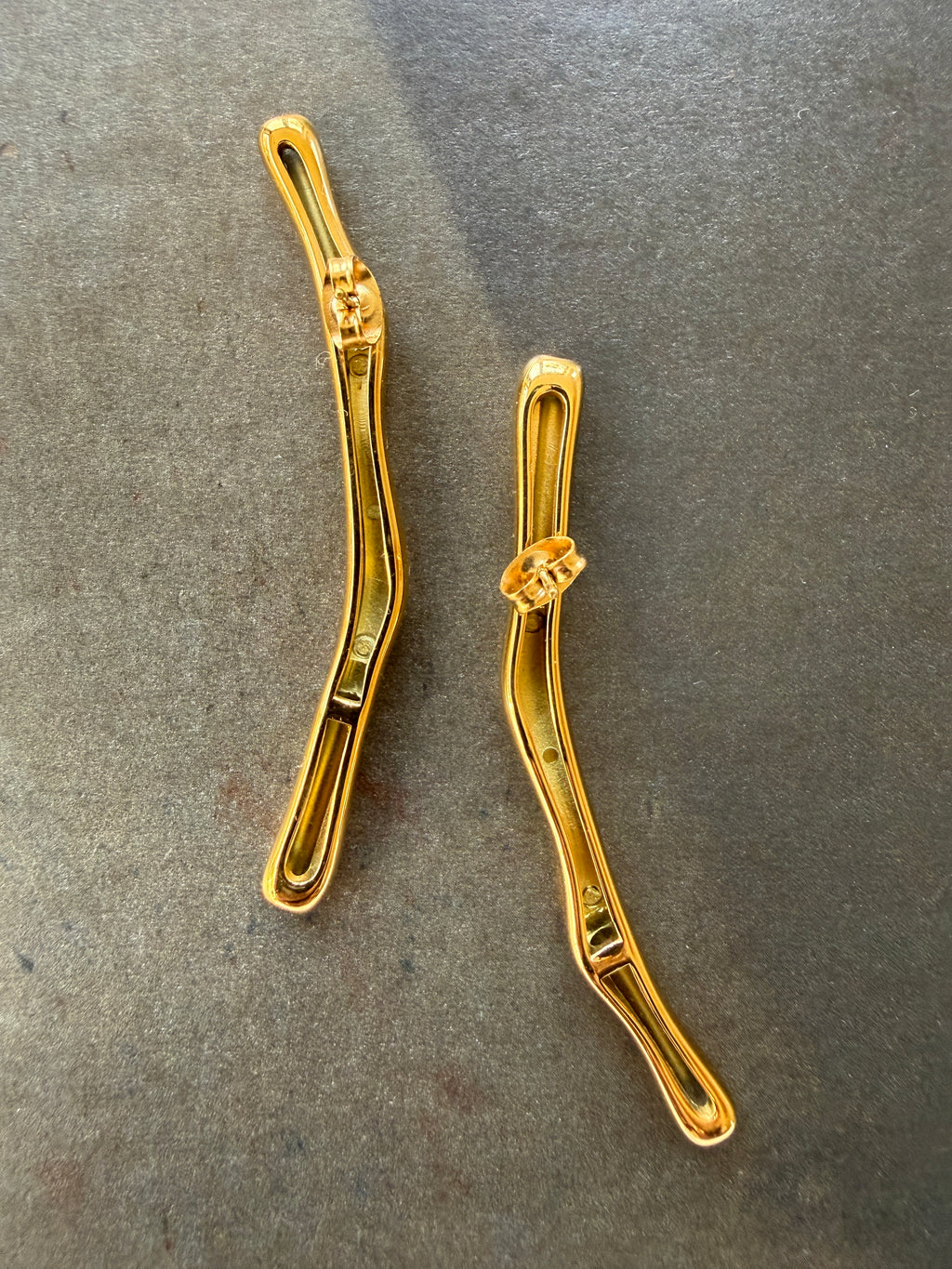 EARRINGS / STAINLESS STEEL / 6CM