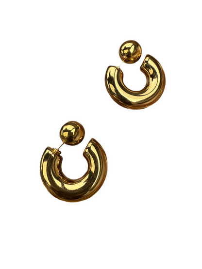 Earrings Bubble / Stainless Steel / 2cm / Not Heavy