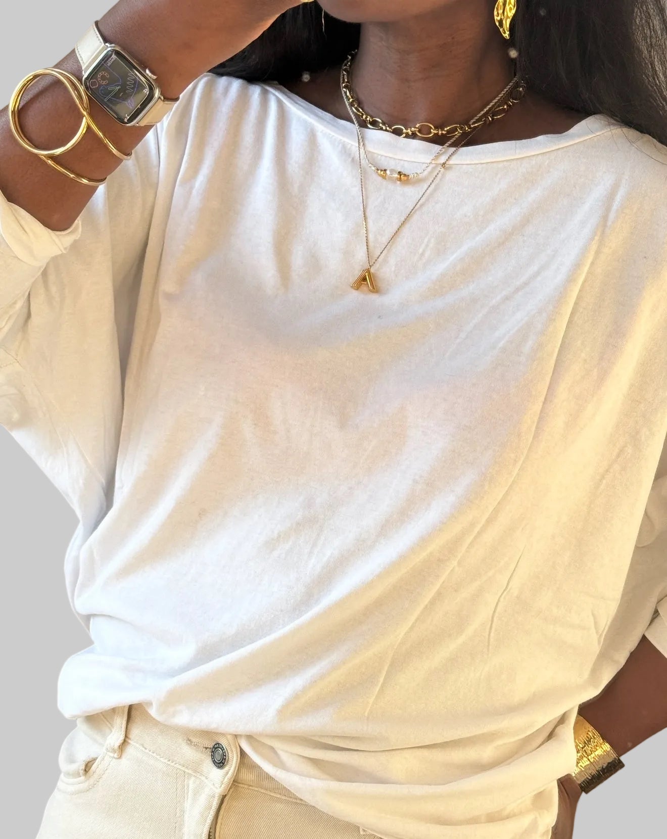 Chunky Bracelet, Stainless Steel, New