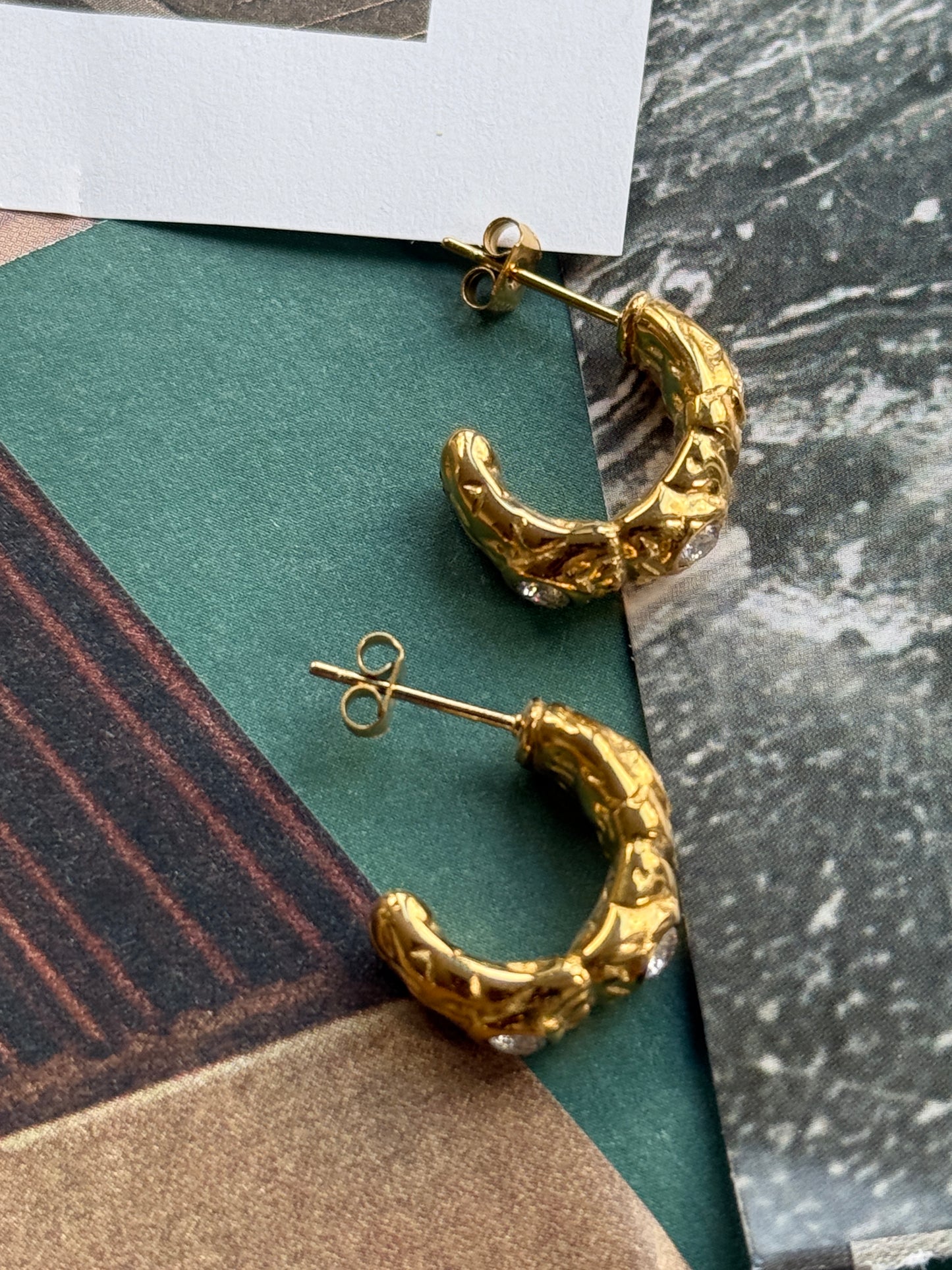 EARRINGS ÉSTRA / STAINLESS STEEL / 2CM