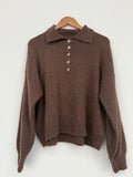 KNIT VIRY COLOR BROWN