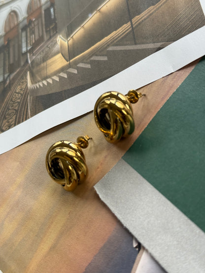 EARRINGS VINT / STAINLESS STEEL / 2cm