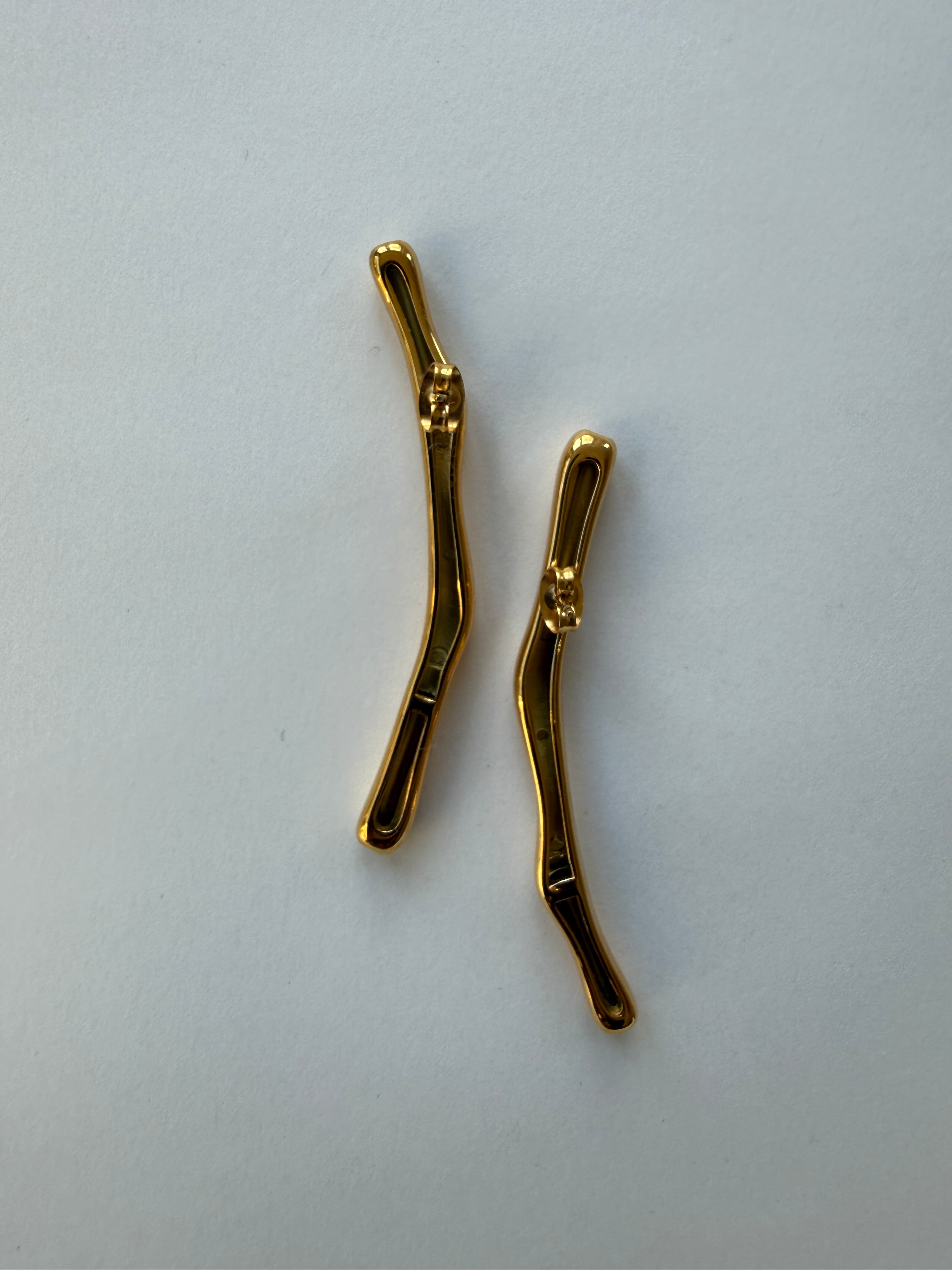 EARRINGS / STAINLESS STEEL / 6CM