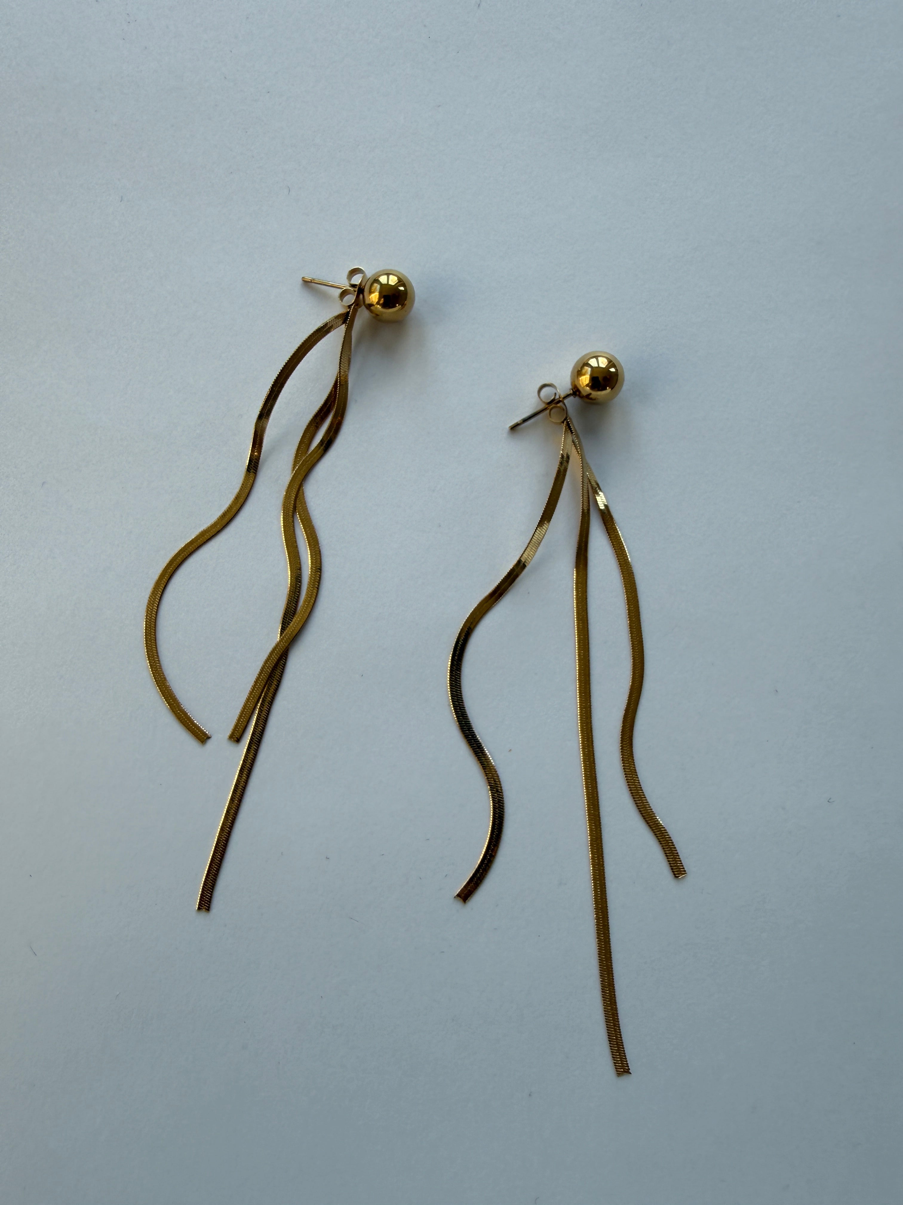 EARRINGS / STAINLESS STEEL / 5CM