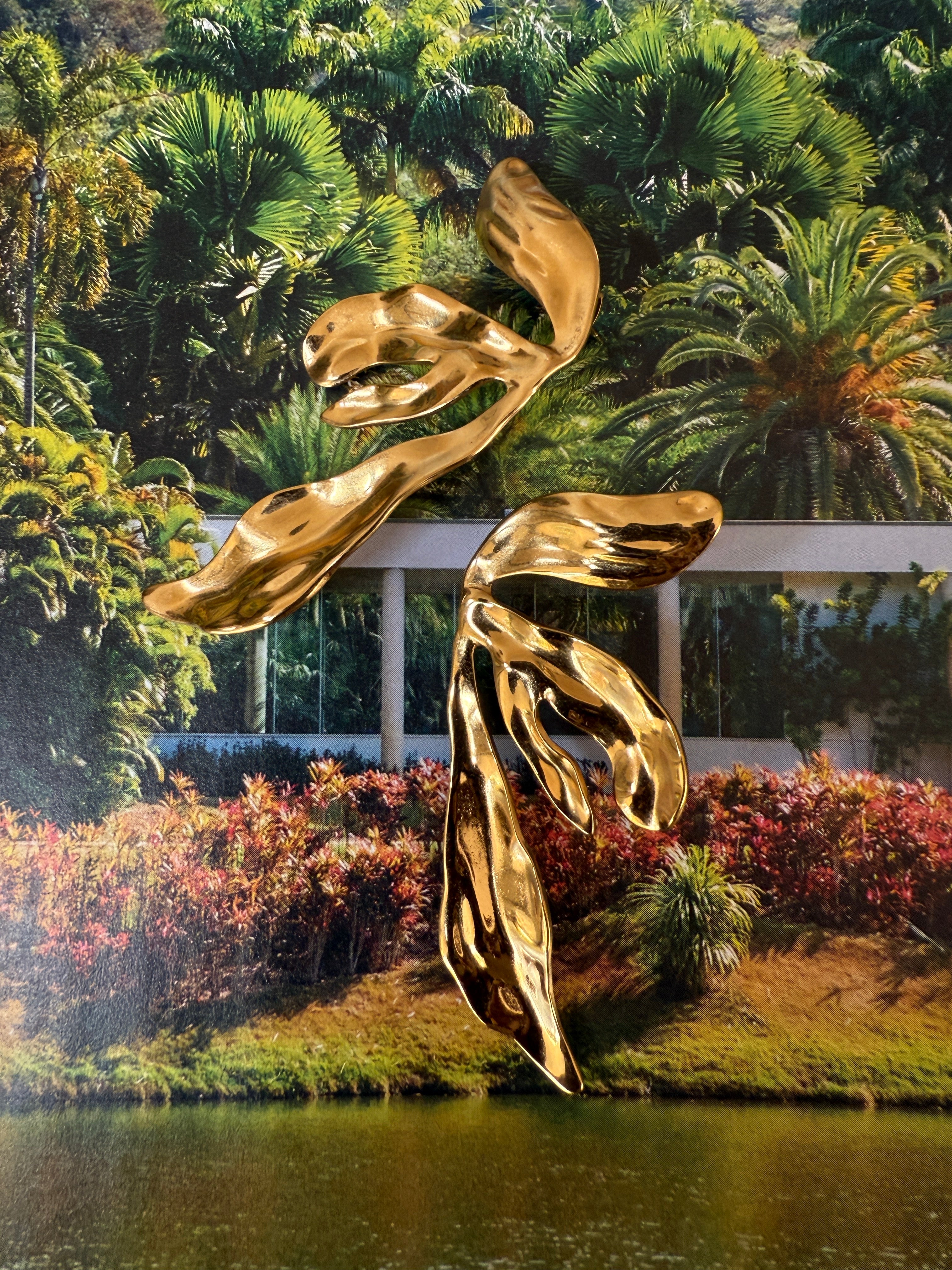 Stainless Steel  Earrings Diyo color Gold