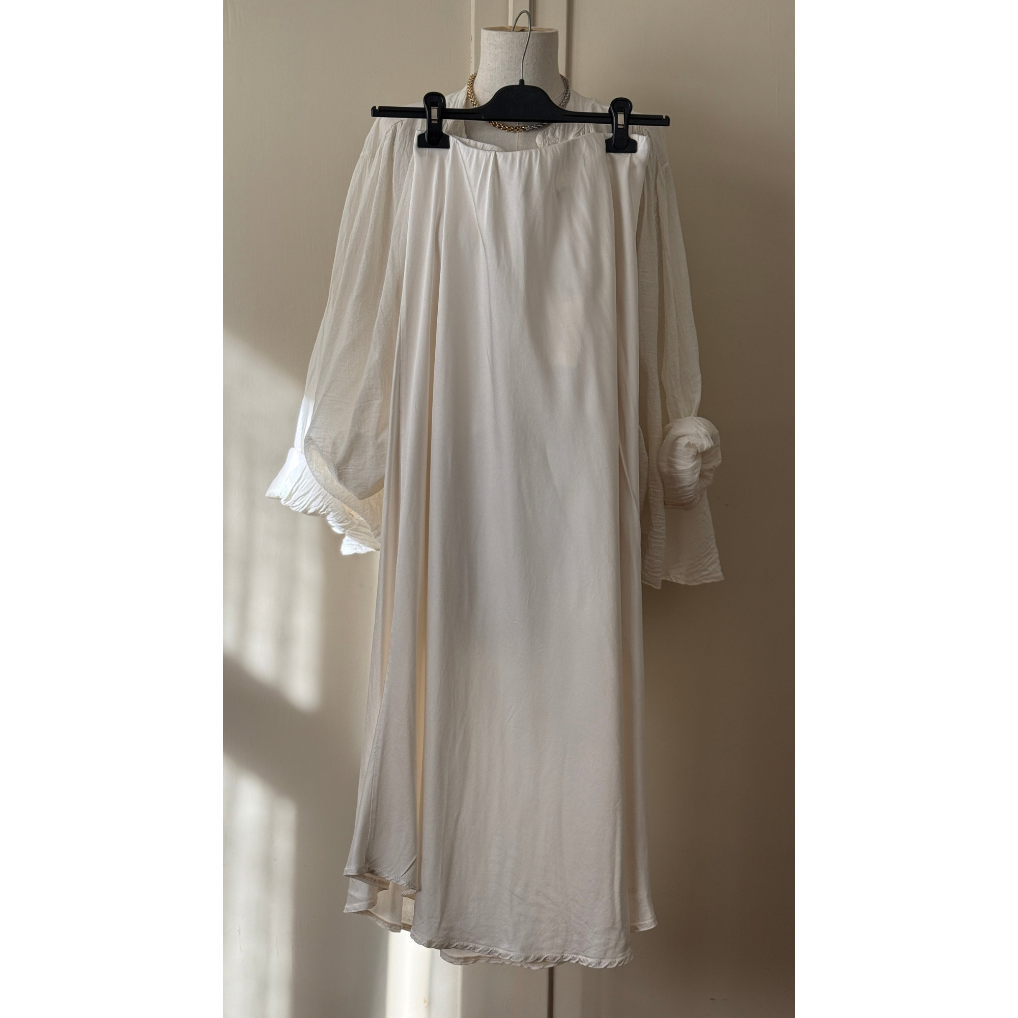 SKIRT / ONE SIZE (34-40) / ÉCRU / LENGTH 90CM