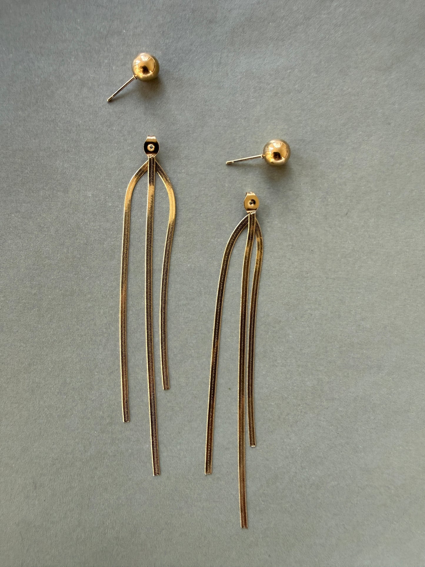 EARRINGS LONGÍ / STAINLESS STEEL / 5CM