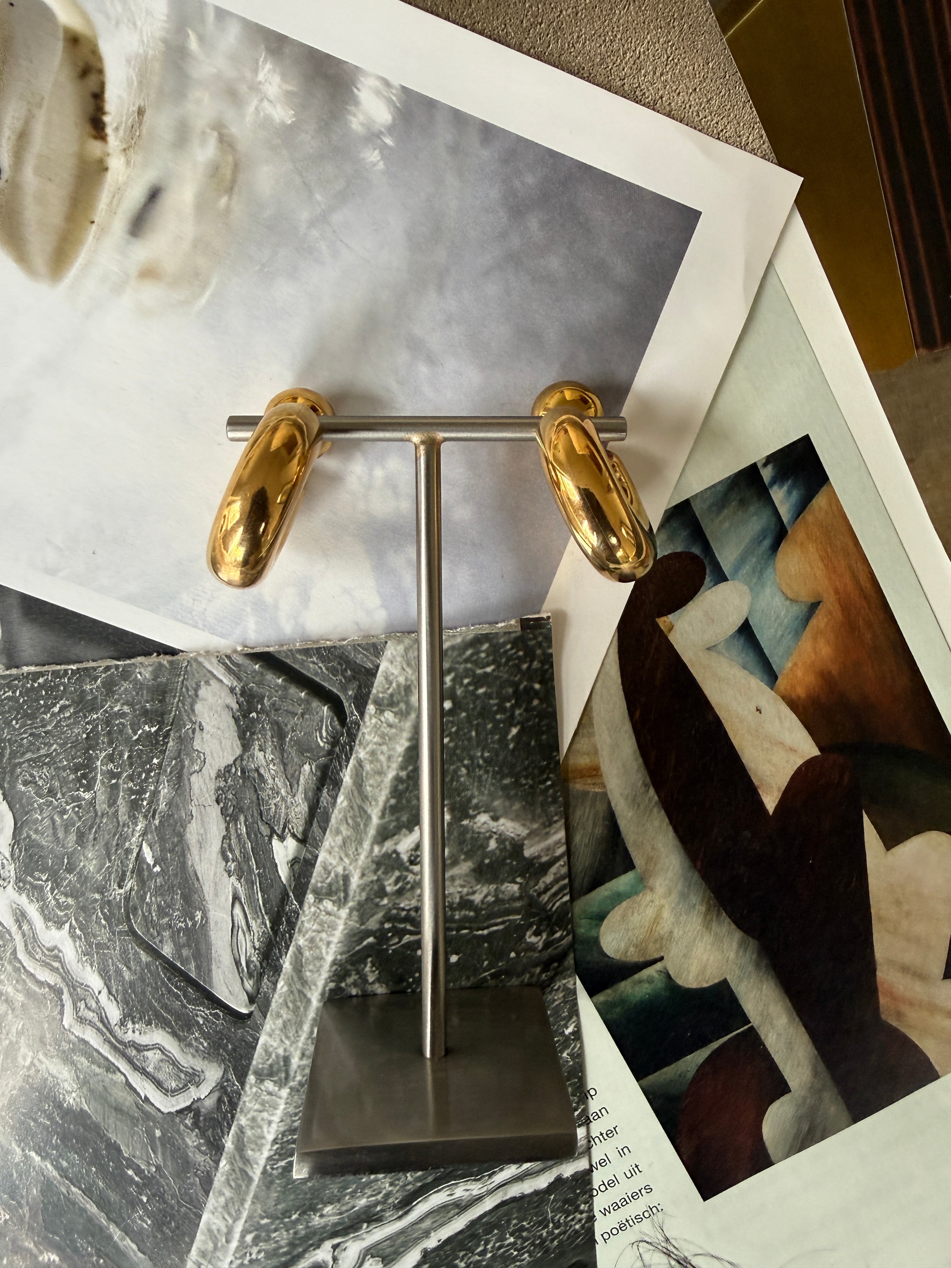 Earrings Bubble / Stainless Steel / 2cm / Not Heavy