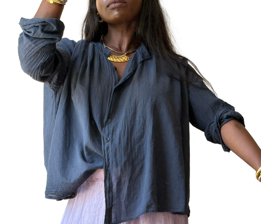 Lightweight blouse, oversized fit (34-40) , cotton, New with Tags