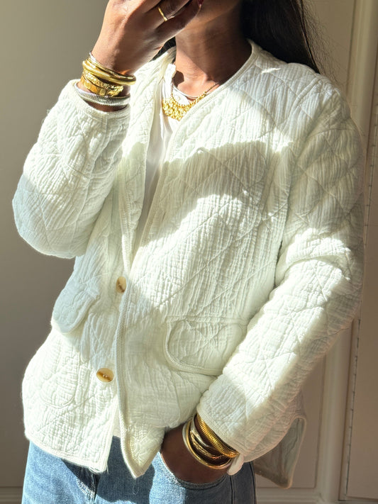 Jacket with Button Closure, Two front Pockets, One Size (34-40), Normal Fit, New with Tags