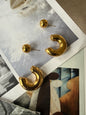 Earrings Bubble / Stainless Steel / 2cm / Not Heavy