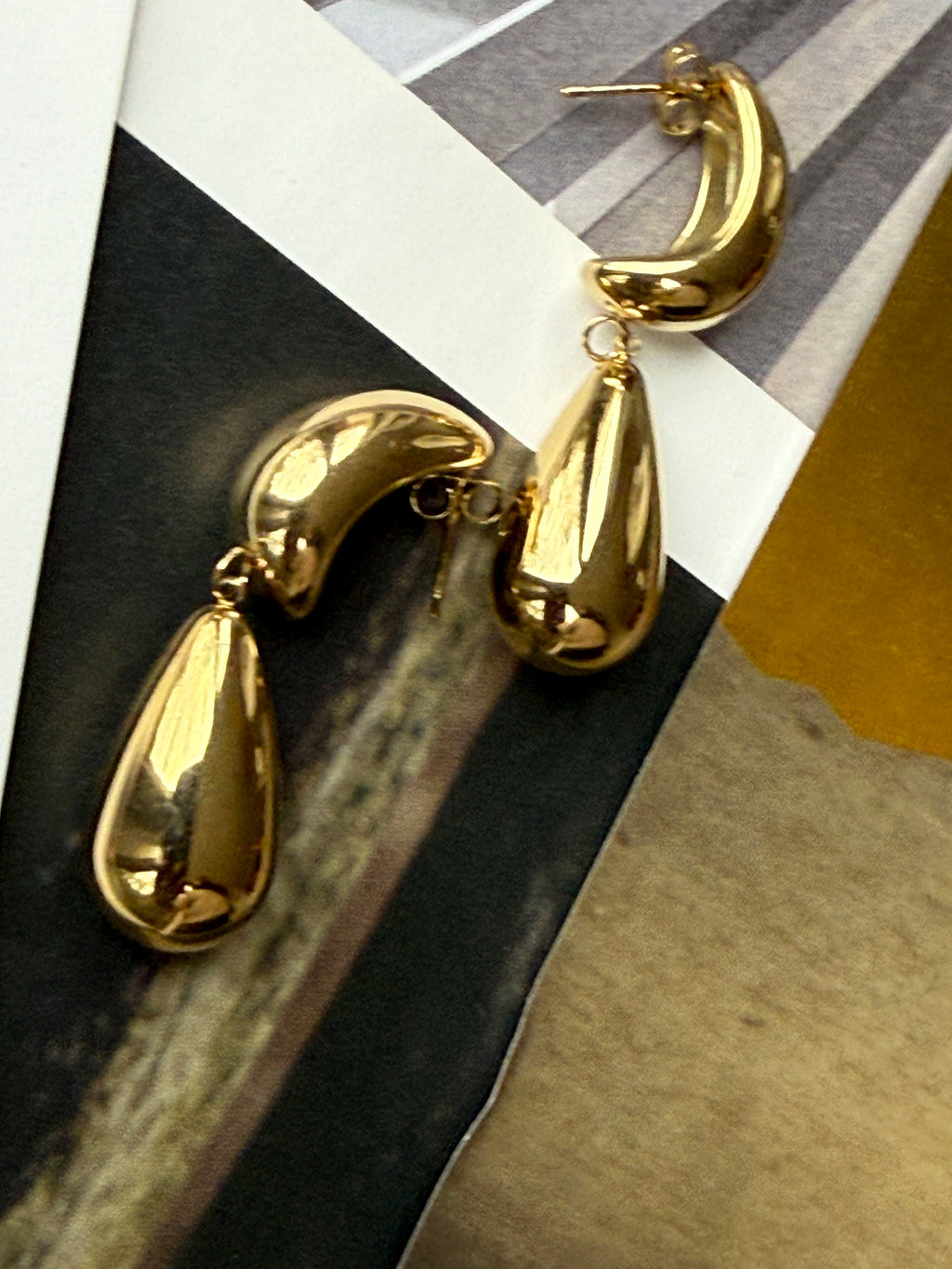 STAINLESS STEEL EARRINGS, 5CM