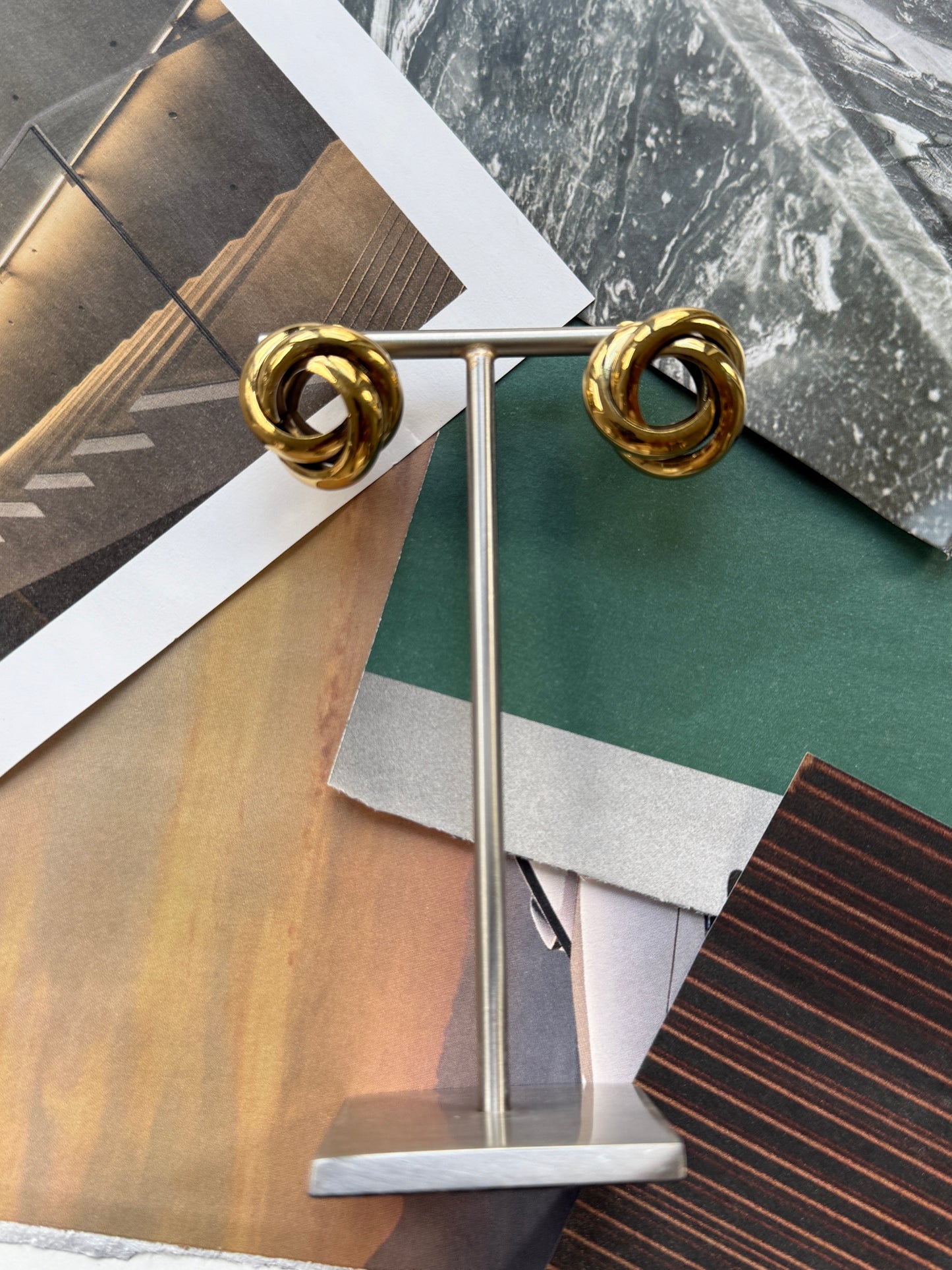 EARRINGS VINT / STAINLESS STEEL / 2cm