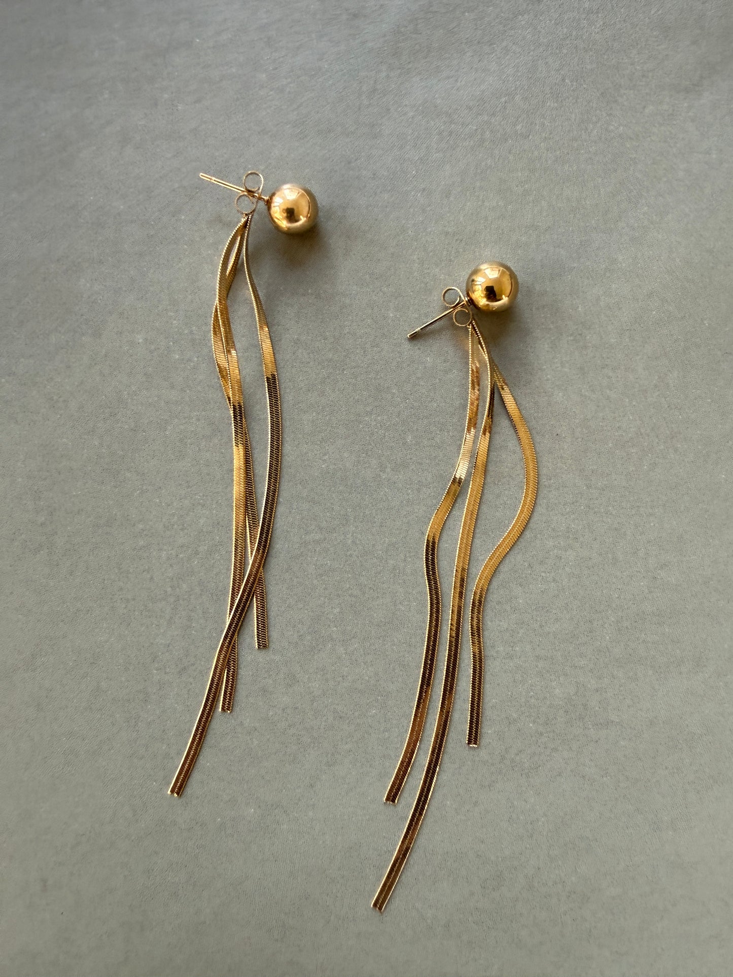 EARRINGS LONGÍ / STAINLESS STEEL / 5CM