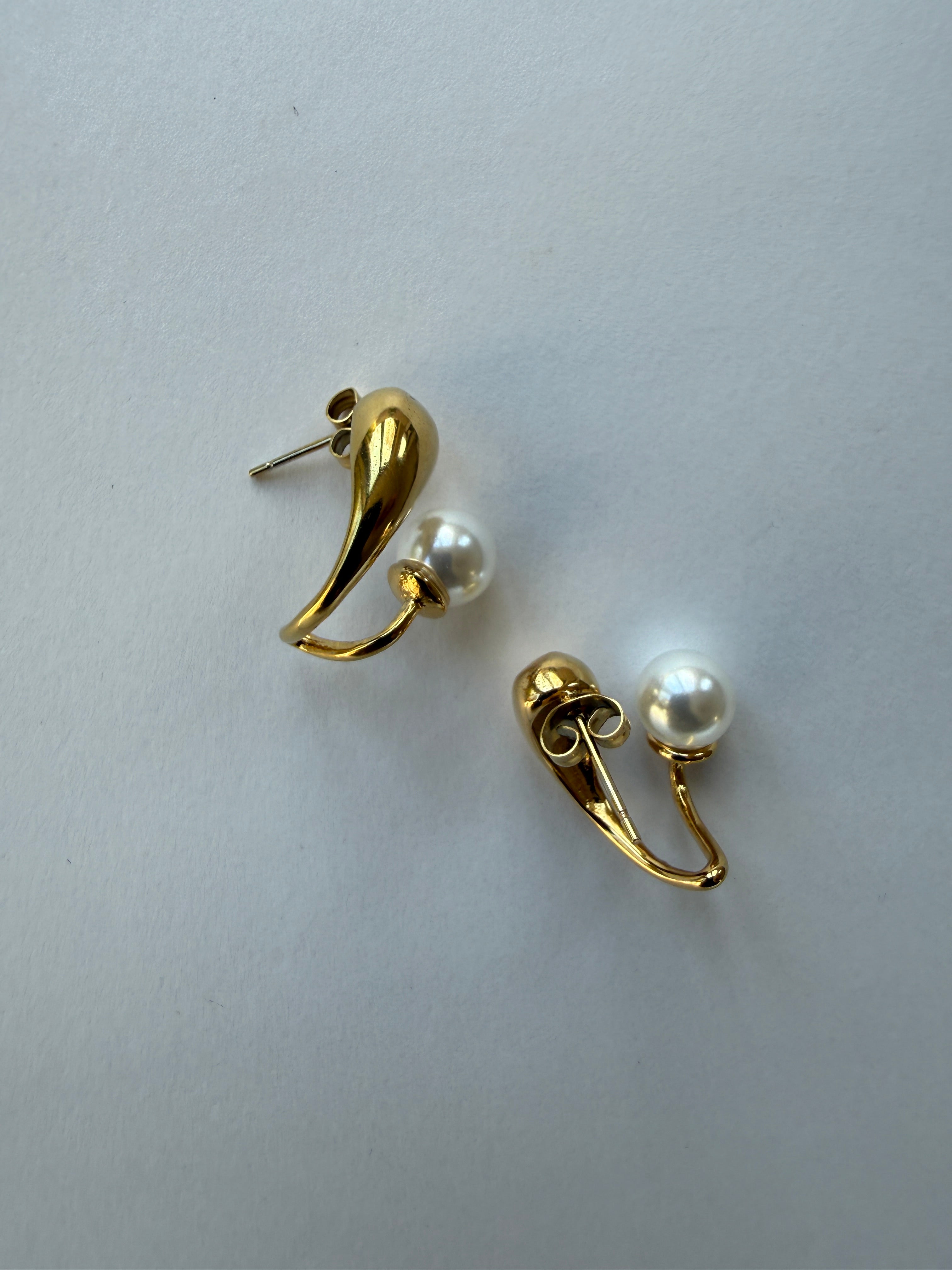 EARRINGS / STAINLESS STEEL / 2,5CM