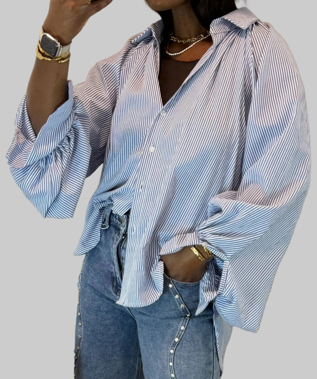 Balloon Sleeves blouses, One Size (34-42), Normal Fit, New without Tags, Available in Different Colors