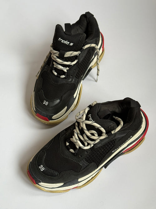 BALENCIAGA TRIPLE S CHUNKY ‘DAD’ SNEAKERS, SIZE38, WORN 2-4 TIMES