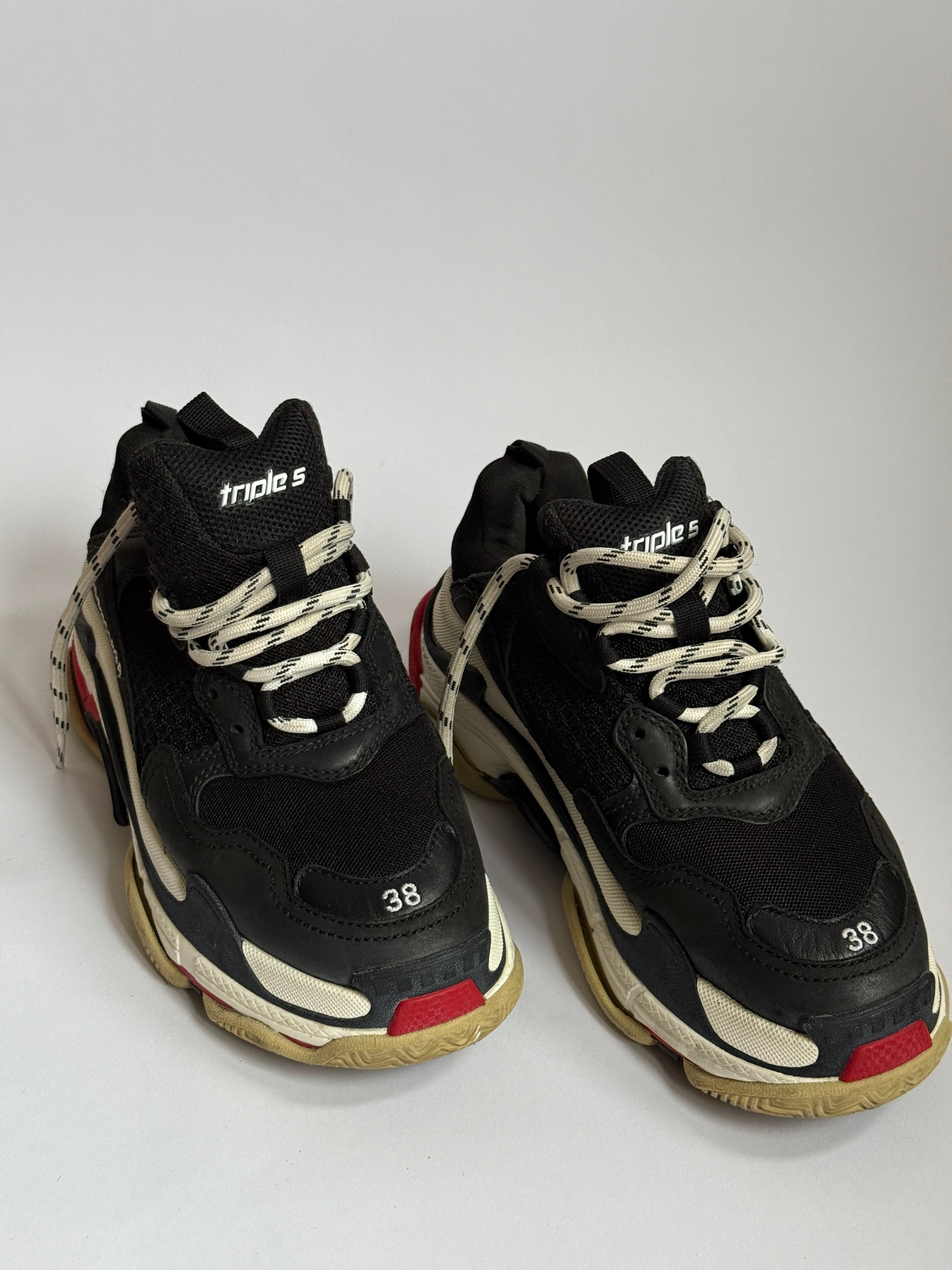 BALENCIAGA TRIPLE S CHUNKY ‘DAD’ SNEAKERS, SIZE38, WORN 2-4 TIMES