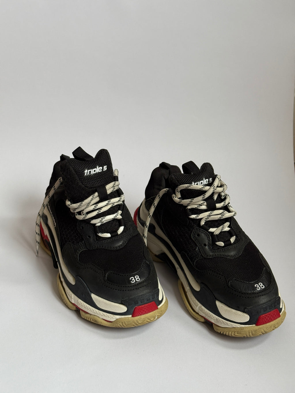 BALENCIAGA TRIPLE S CHUNKY ‘DAD’ SNEAKERS, SIZE38, WORN 2-4 TIMES