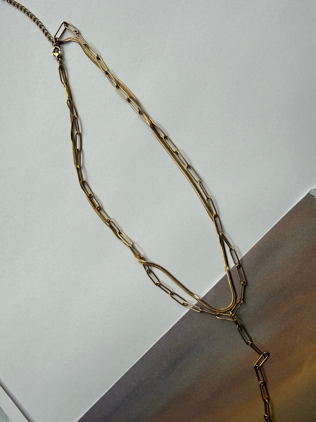 STAINLESS STEEL NECKLACE, 40CM