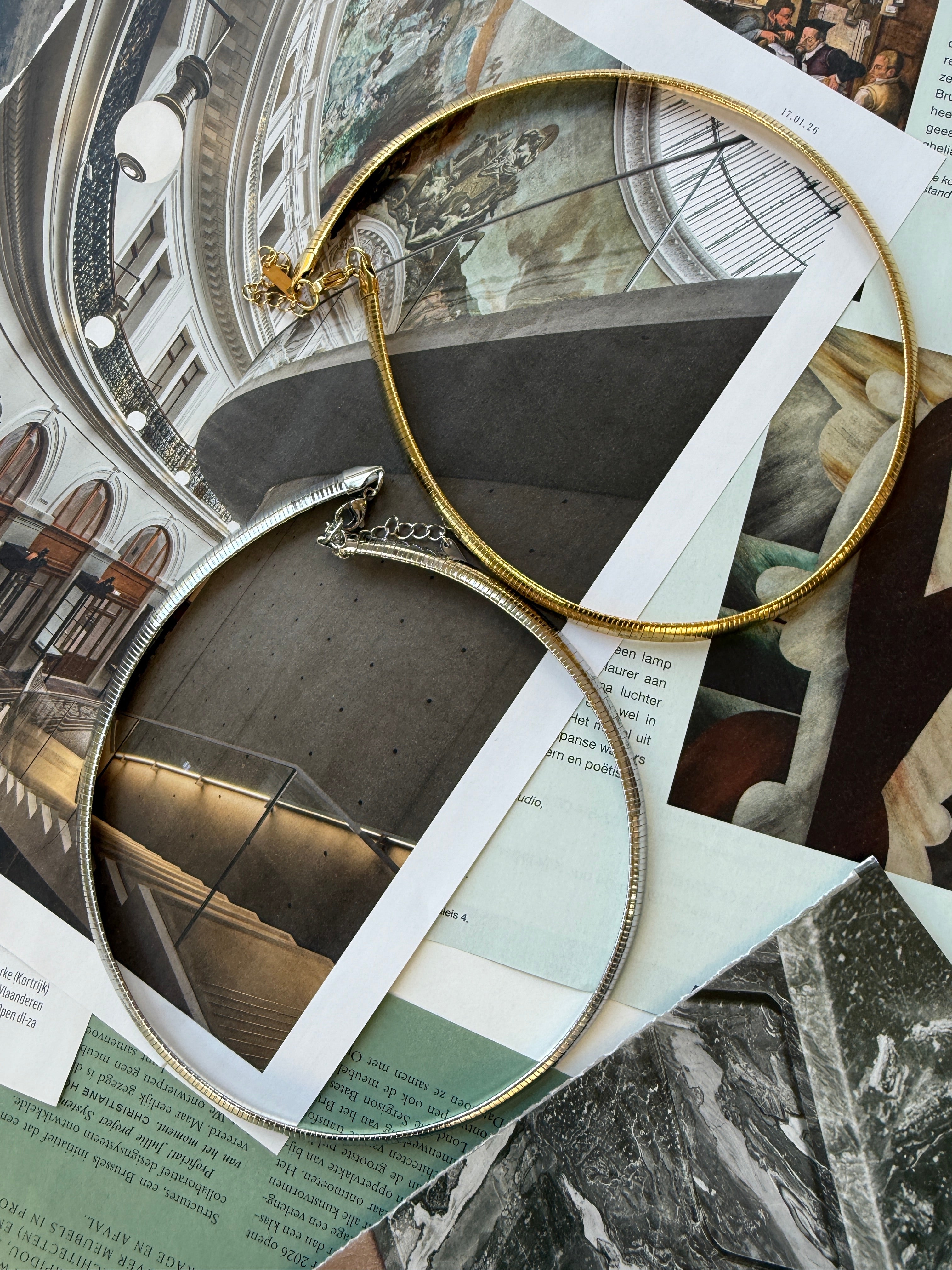 STAINLESS STEEL NECKLACE, 40CM