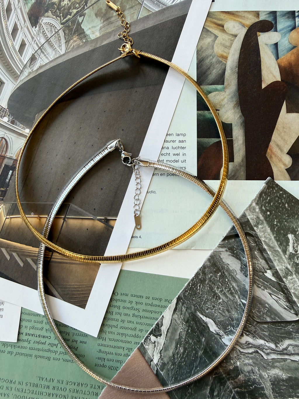 STAINLESS STEEL NECKLACE, 40CM