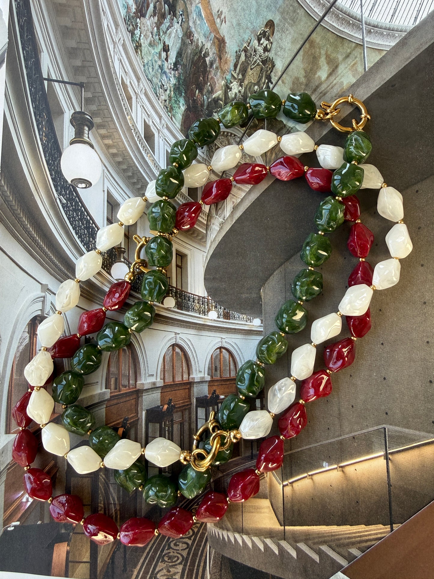 COLLIER PICHA / 40CM/ AVAILABLE IN 3 DIFFERENT COLORS