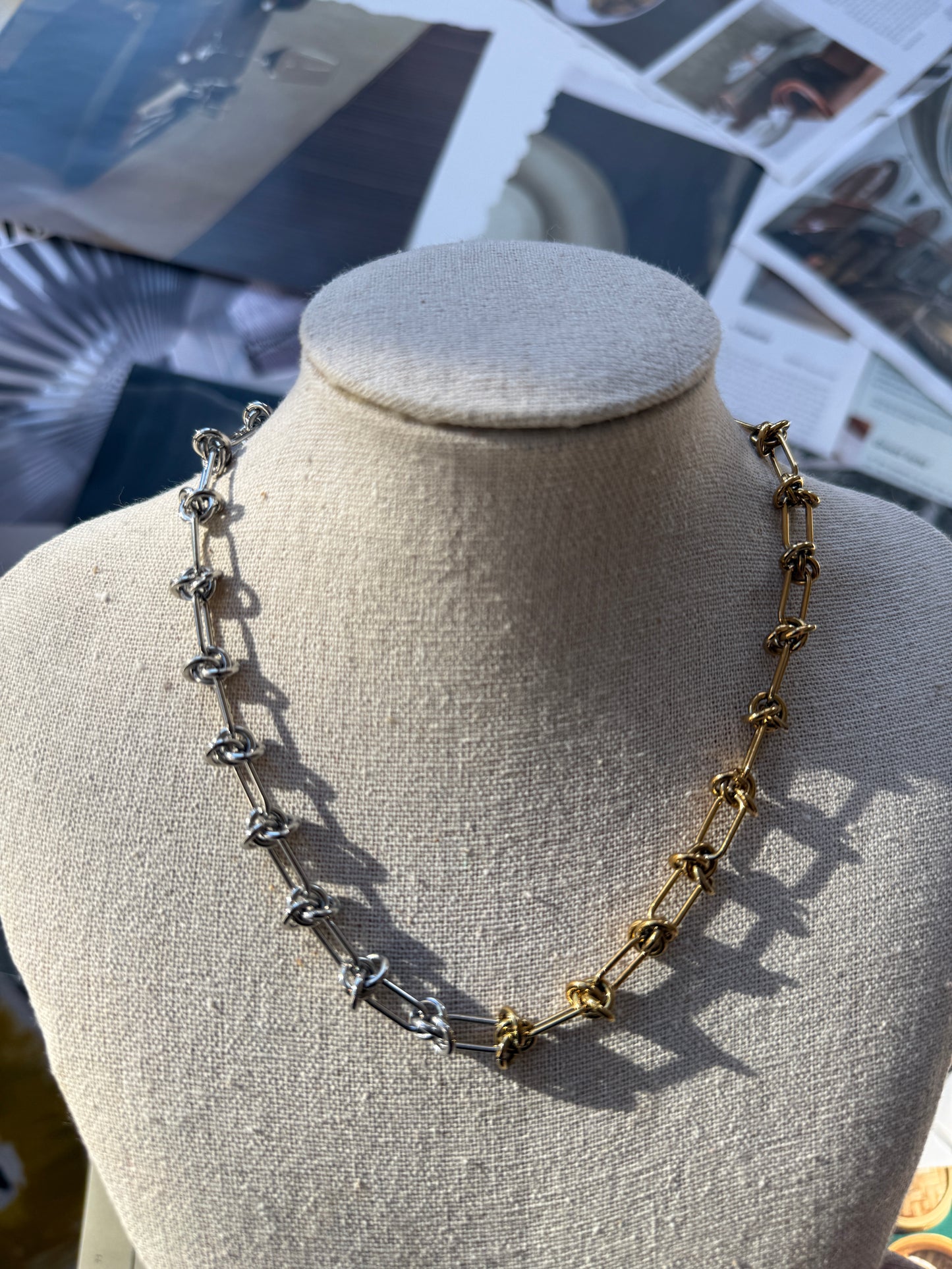 Necklace Duette / Staintelss Steel / 44cm