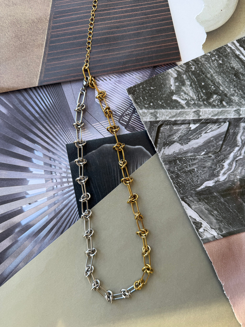 STAINLESS STEEL collier DUETTE