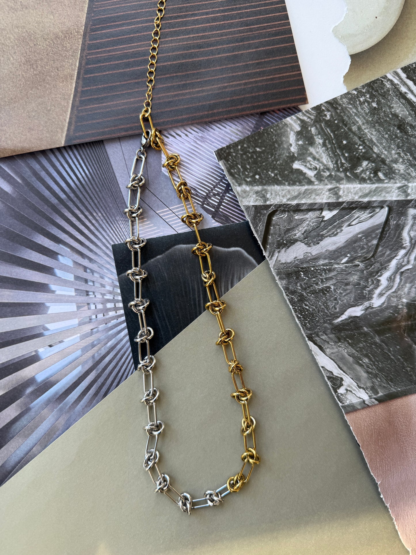 Necklace Duette / Staintelss Steel / 44cm