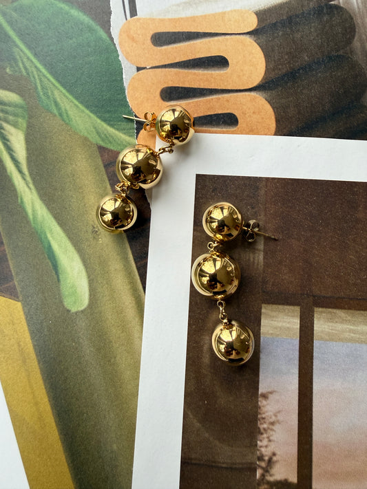 EARRINGS YUNÍ / STAINLESS STEEL / 4CM
