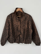 BROWN LEO PRINT JACKET