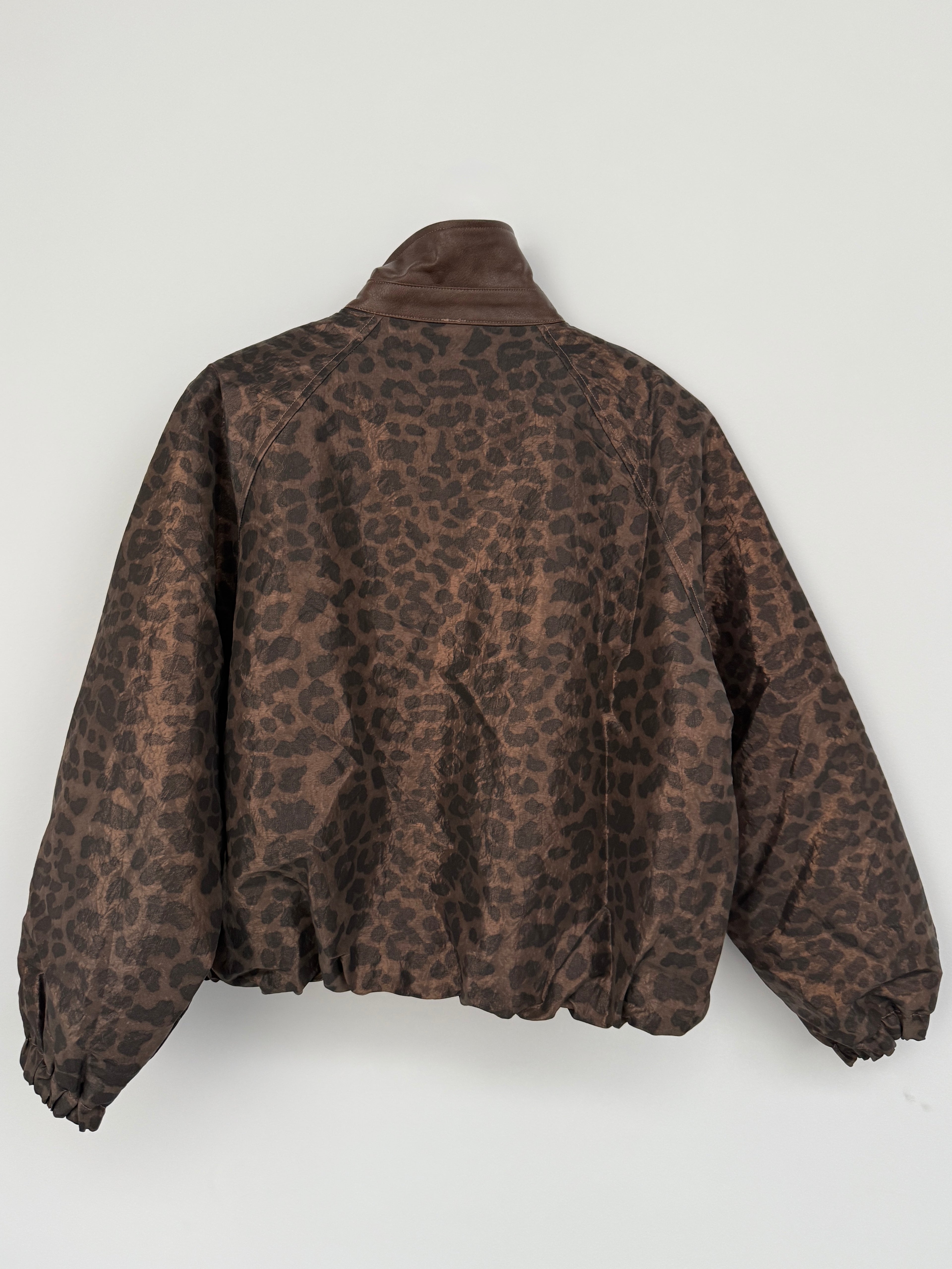 BROWN LEO PRINT JACKET