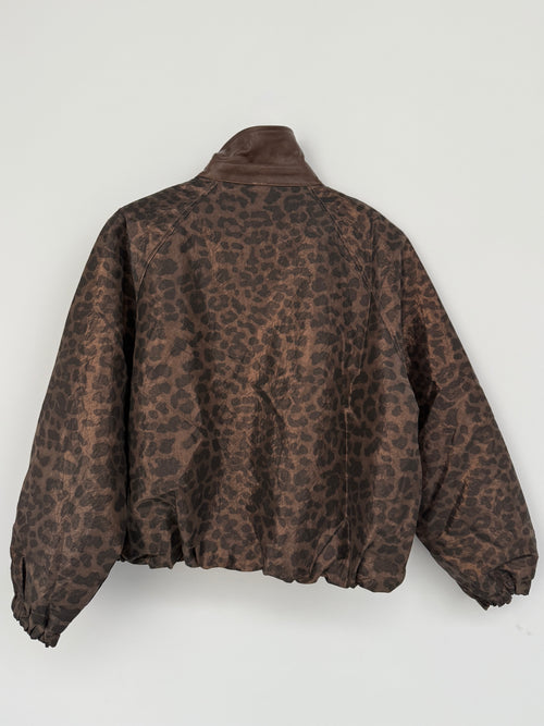 BROWN LEO PRINT JACKET