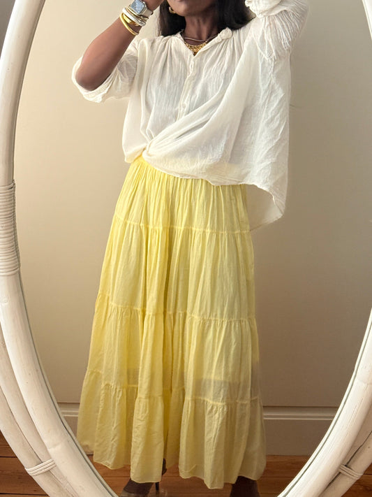 Lightweight cotton skirt, normal fit, elastic waist (34-42), cotton, New with Tags