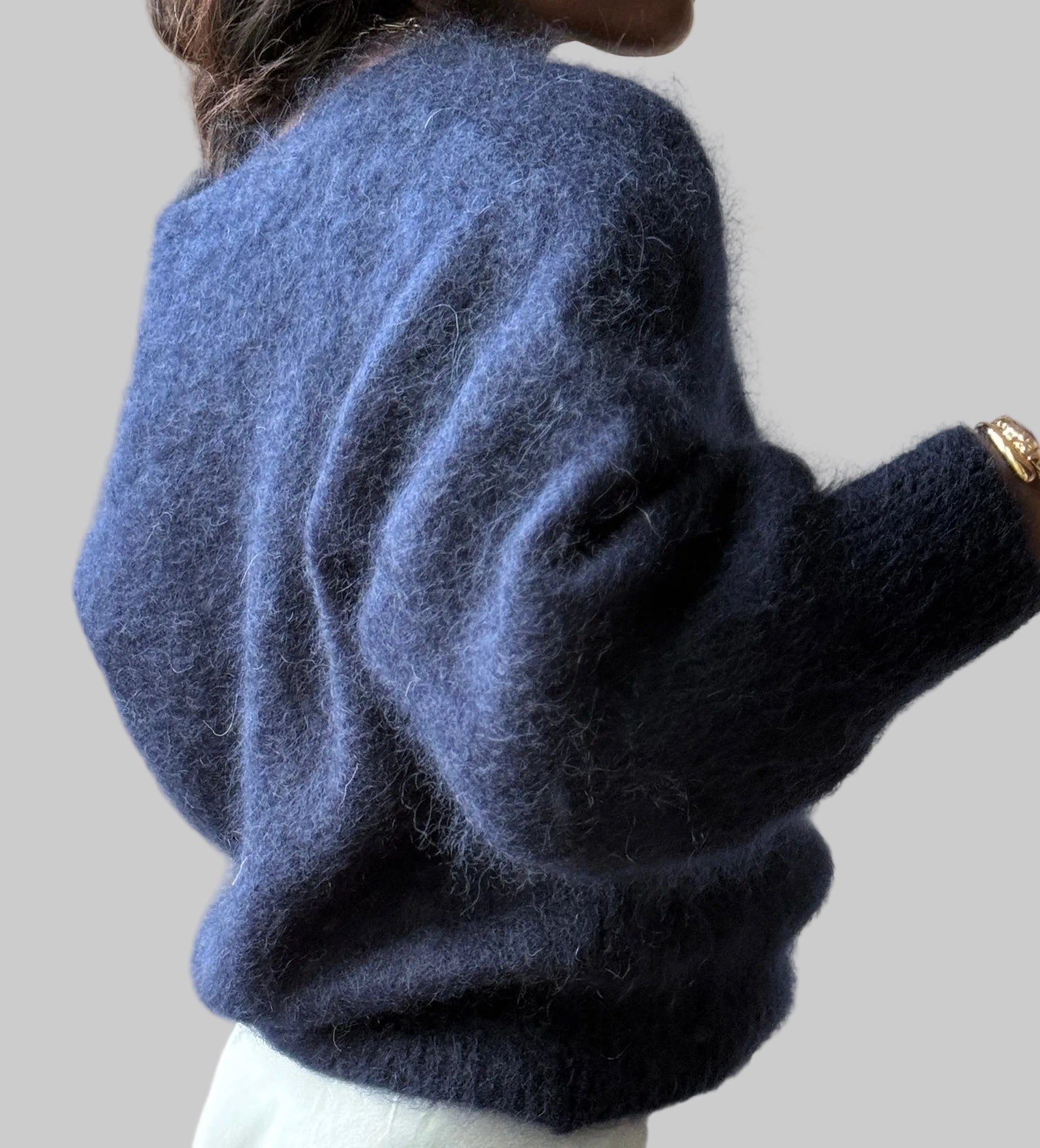 Small neck Mohair Knit, One Size (34-42), Normal Fit, New without tags