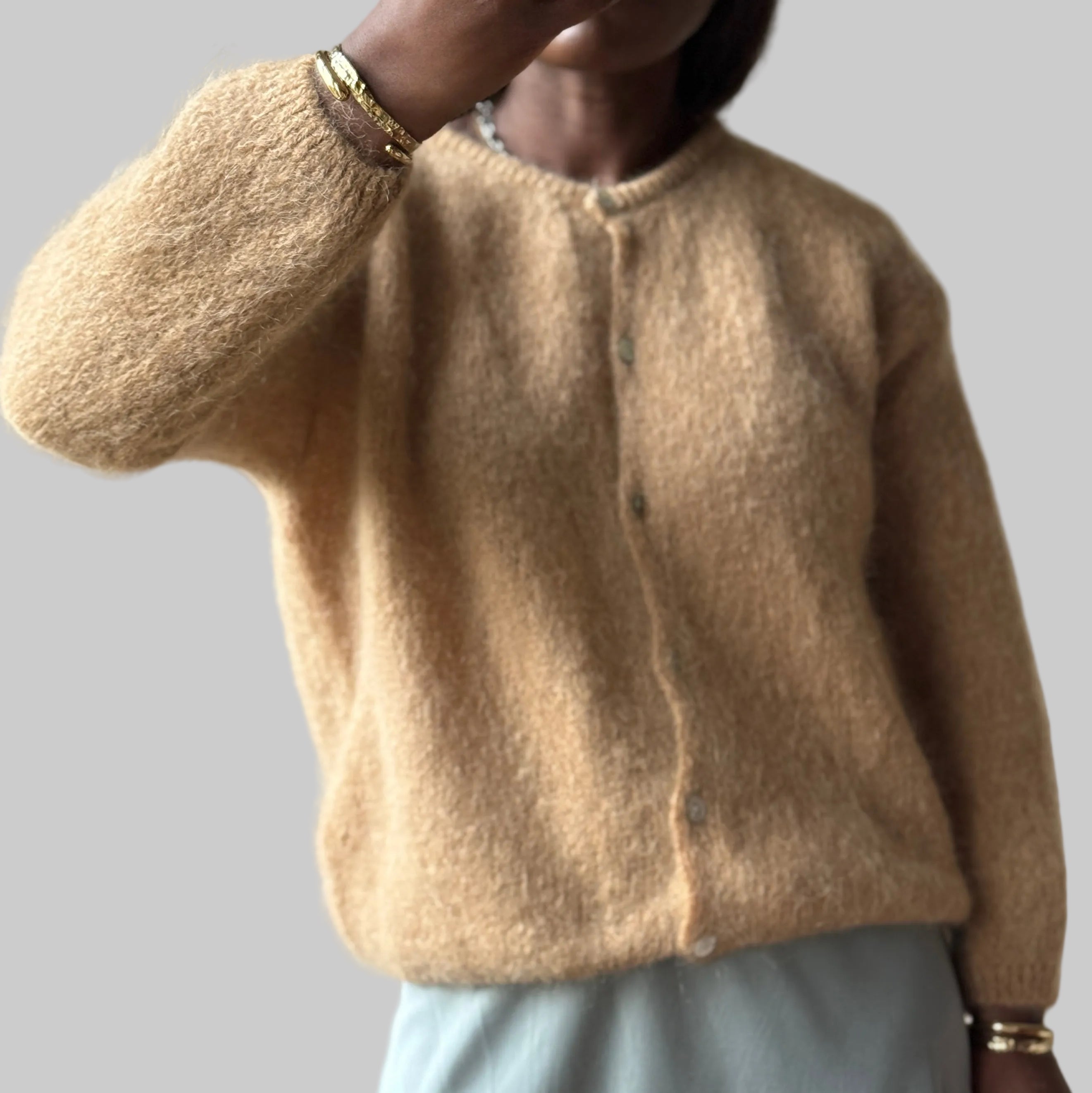 Button Closure Cardigan, One Size (34-42), Normal Fit, New without tags