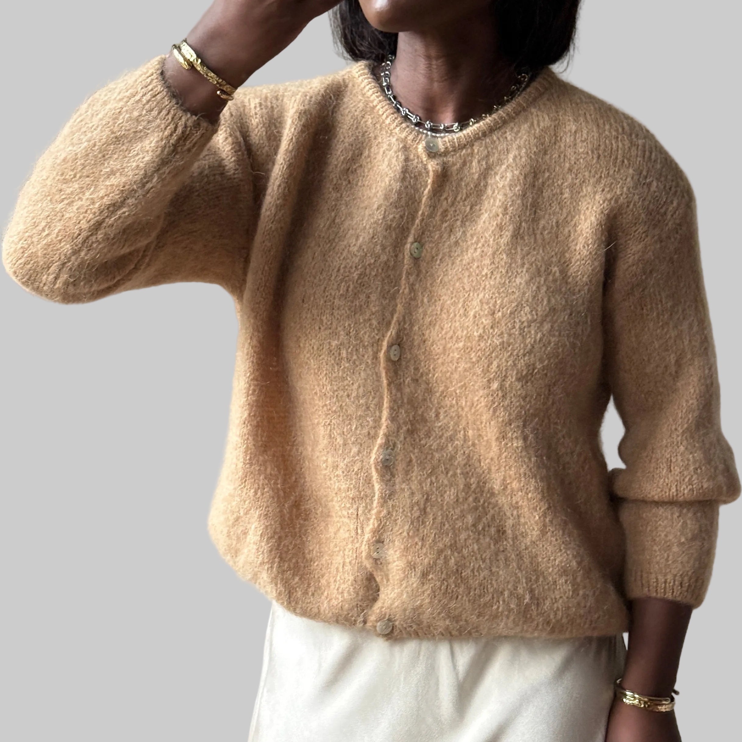 Button Closure Cardigan, One Size (34-42), Normal Fit, New without tags