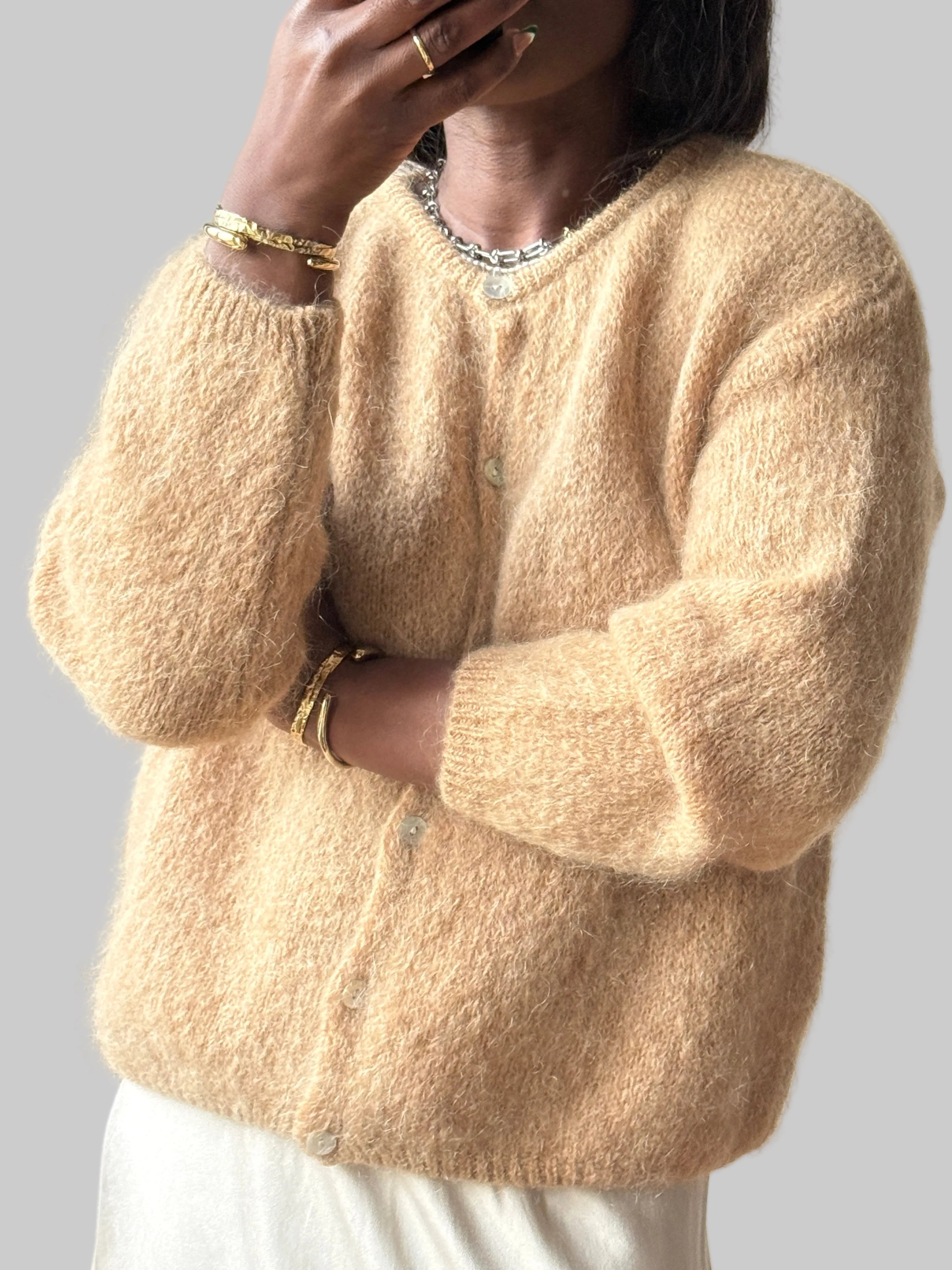 Button Closure Cardigan, One Size (34-42), Normal Fit, New without tags